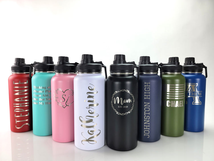 Personalized Custom Engraved Tumblers - Choose from Multiple Sizes - Engraving Options