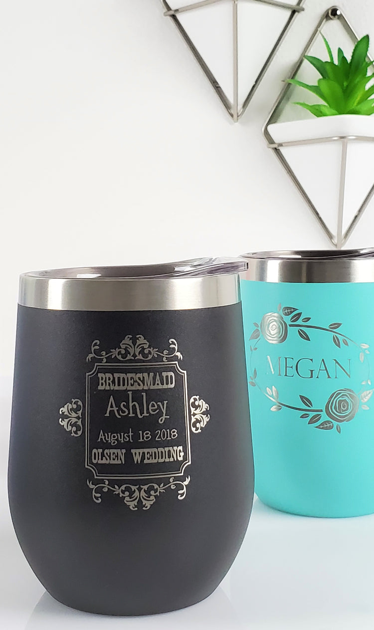 Bridal Party 12oz Wine Tumblers