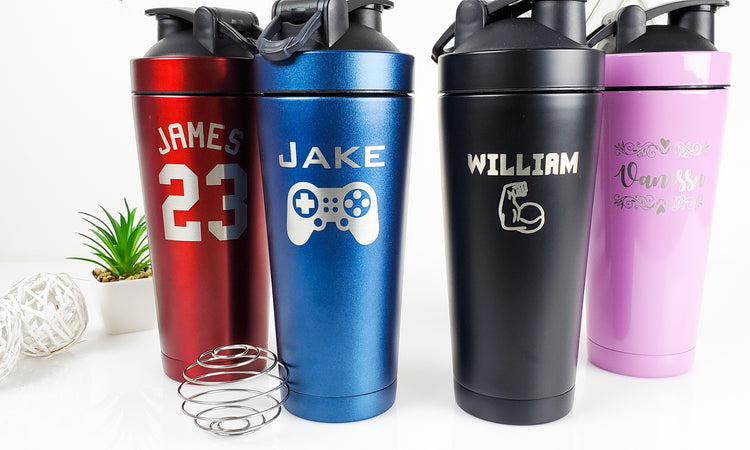 Personalized 24oz Shaker Bottle - Font Options/Name Designs
