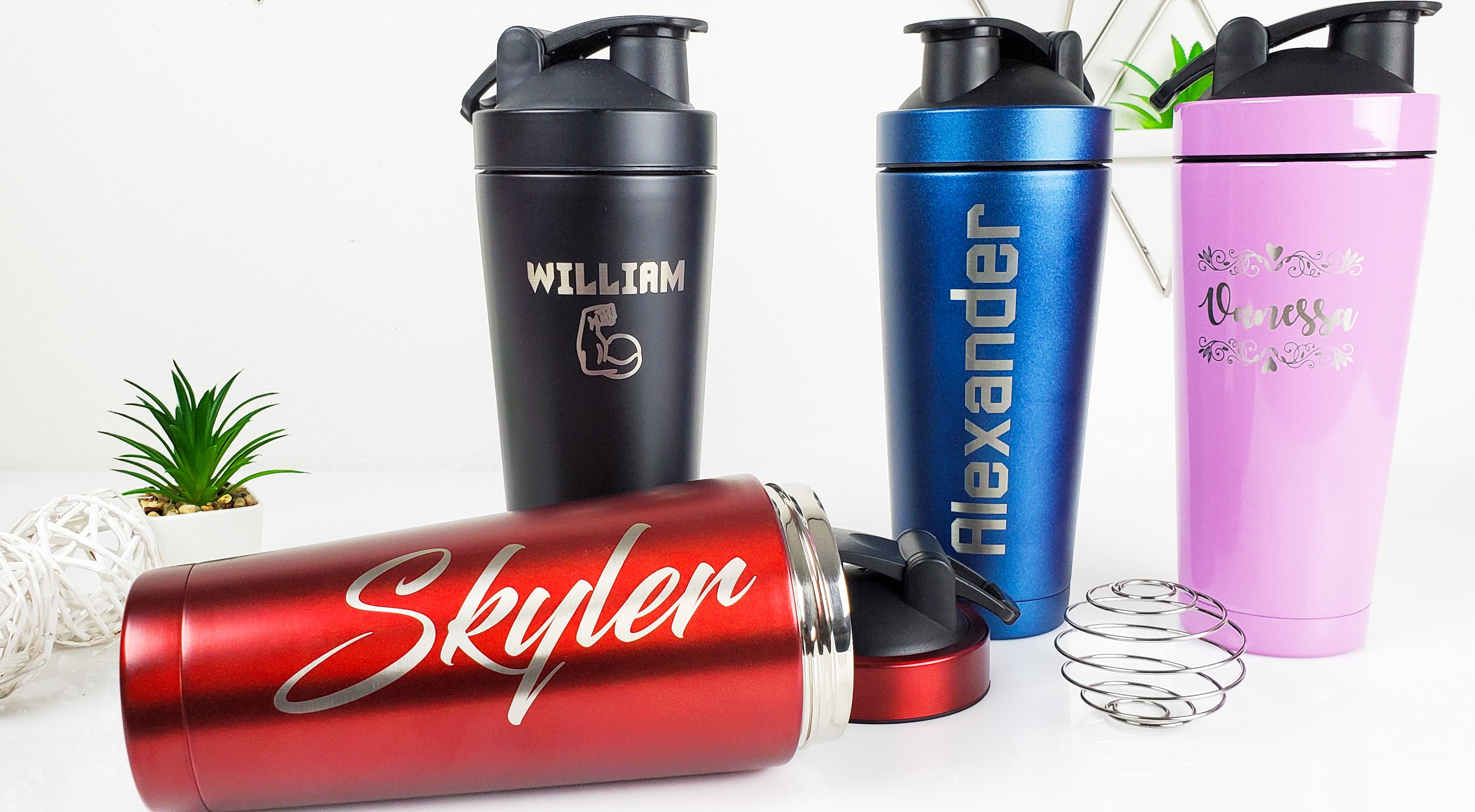 Fitness Shaker Bottle 24 Oz. - Personalization Available