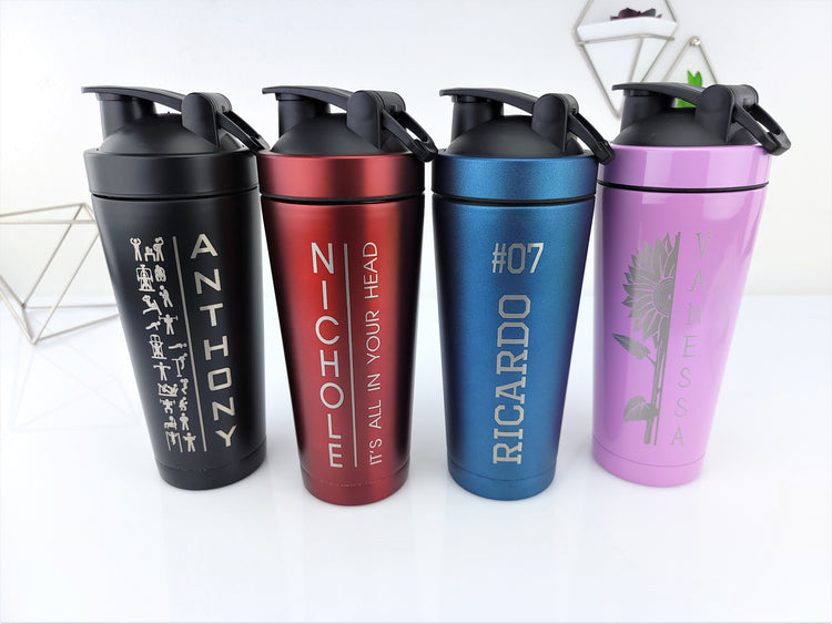 Personalized 24oz Shaker Bottle - T Designs