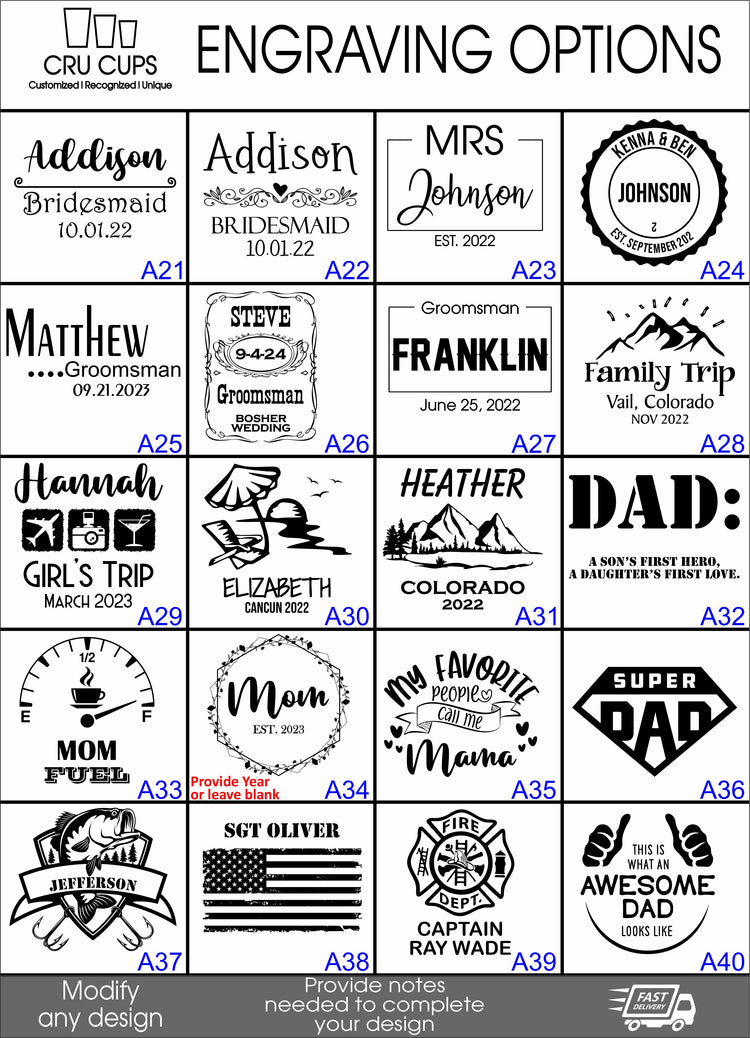 Personalized 12oz Wine Tumblers - Engraving Options