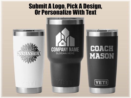 Personalized Yeti or Core Series 20oz and 30oz Tumblers
