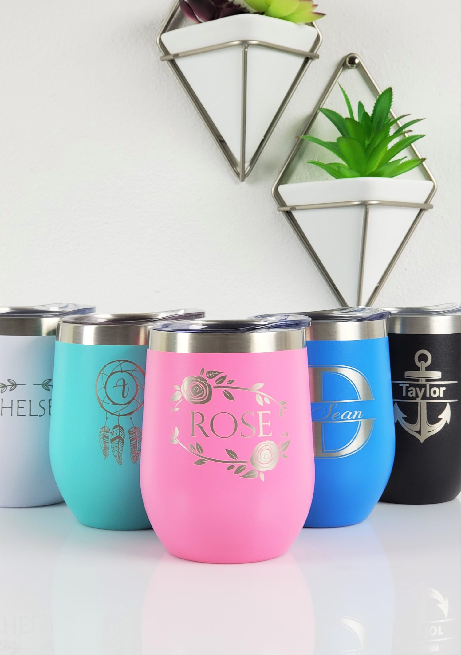 Personalized 12oz Wine Tumblers - Font/Design Options – CRU CUPS