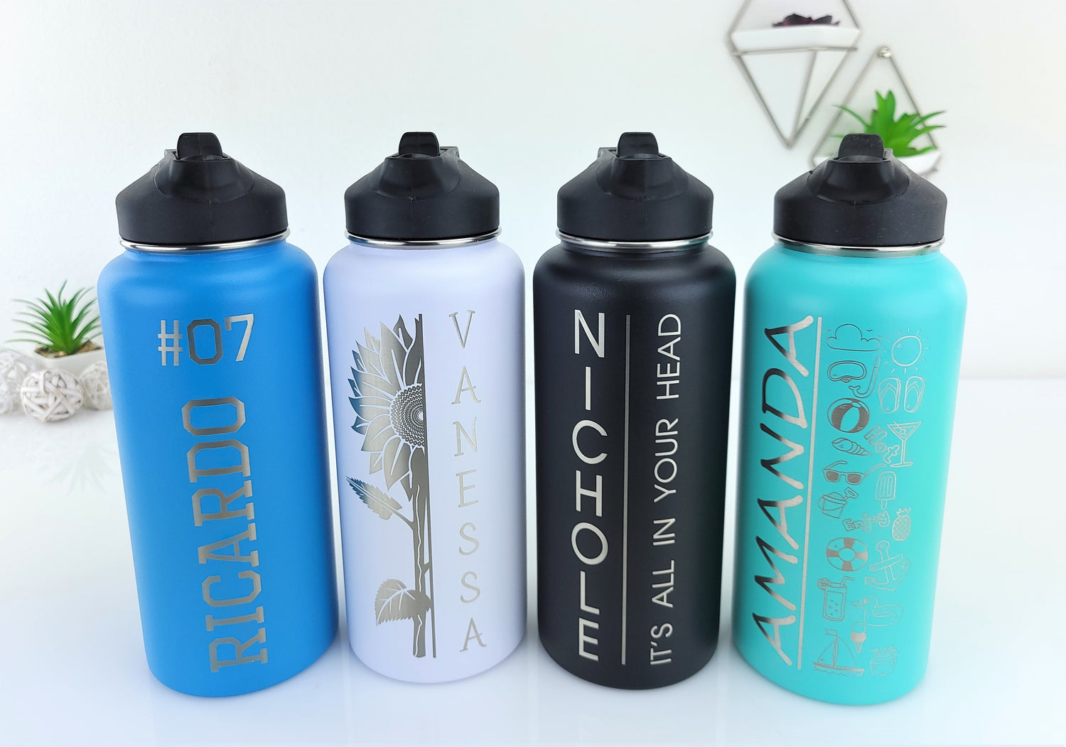 Personalized 24oz Shaker Bottle - T Designs