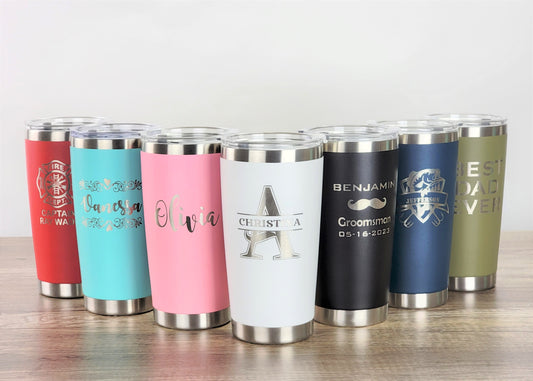 Personalized 20oz Tumblers - Engraving Options