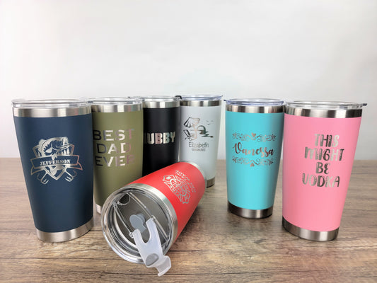 Personalized 20oz Tumblers - Engraving Options