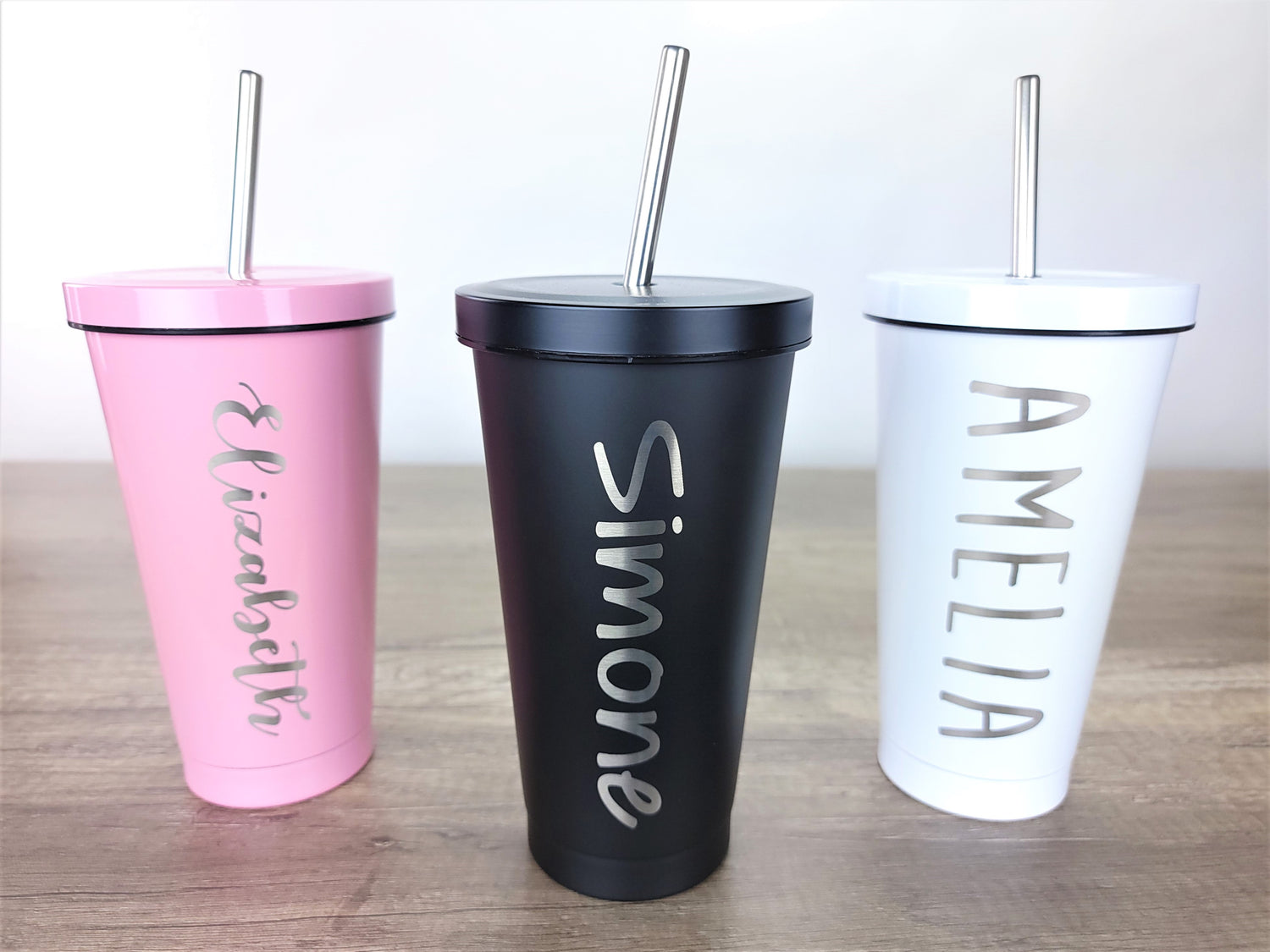Personalized Name - Engraved Stainless Steel Tumbler With Lid, Water  Tumbler Gifts For Women, Custom Engraved Mug