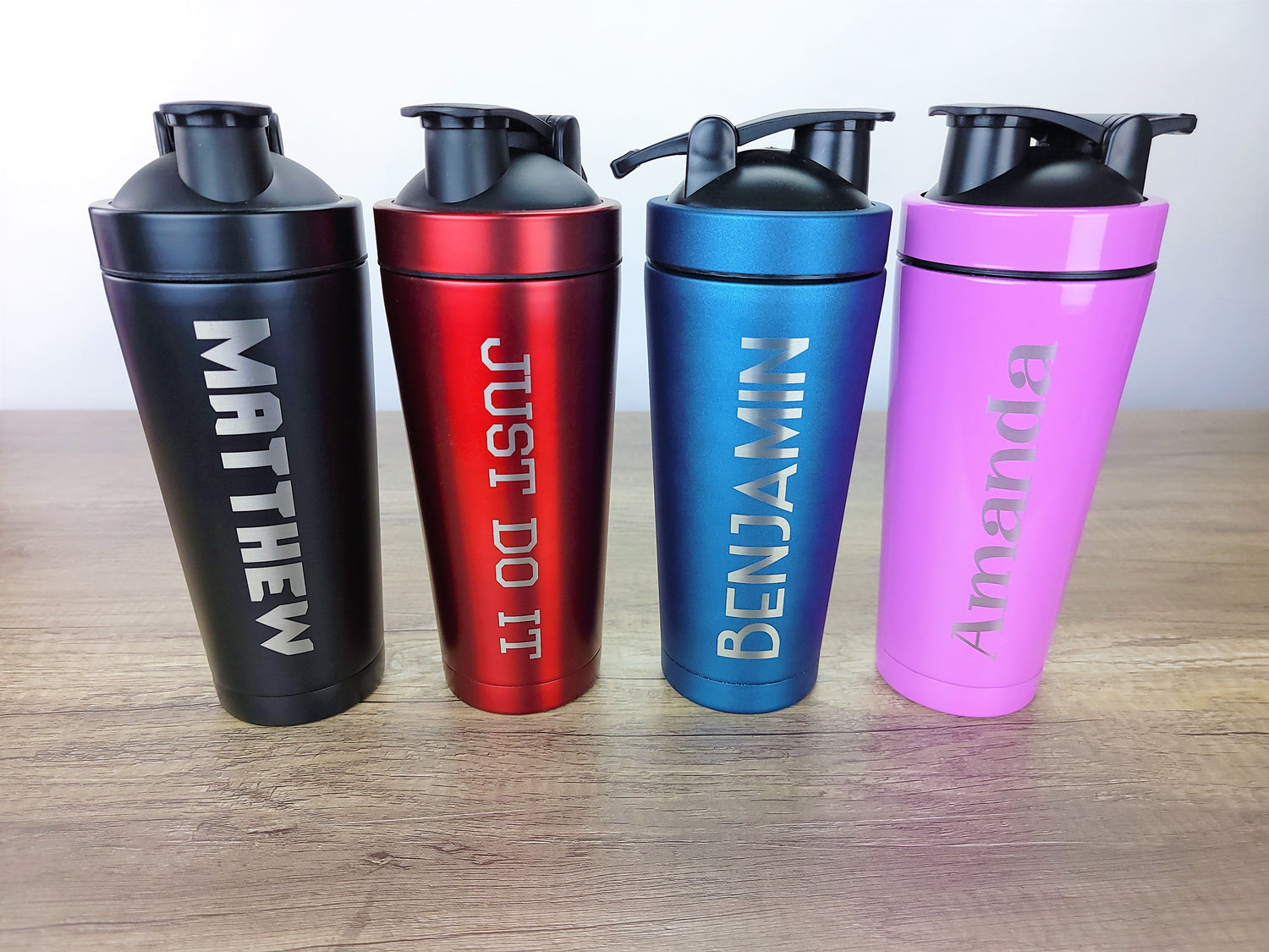Engraved 20oz Thermal Bottle With Push Button Lid, Custom Colors